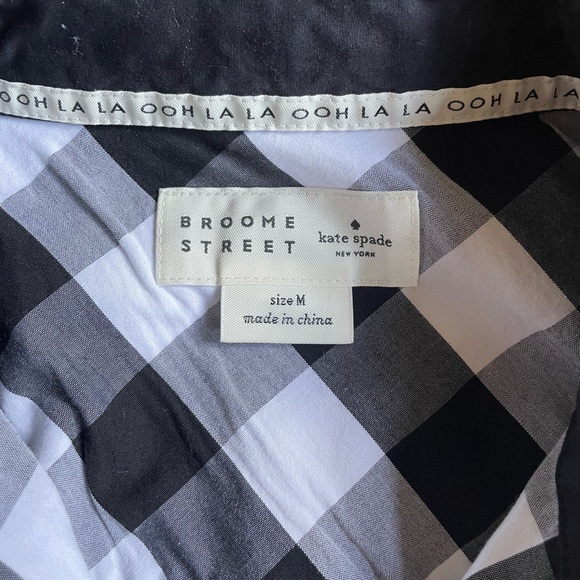 EUC kate spade broome street gingham romper - Picture 4 of 6